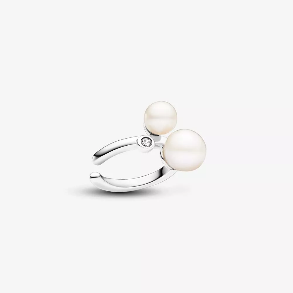 ear cuff pandora dúo de perlas cultivadas de agua dulce 293151c01